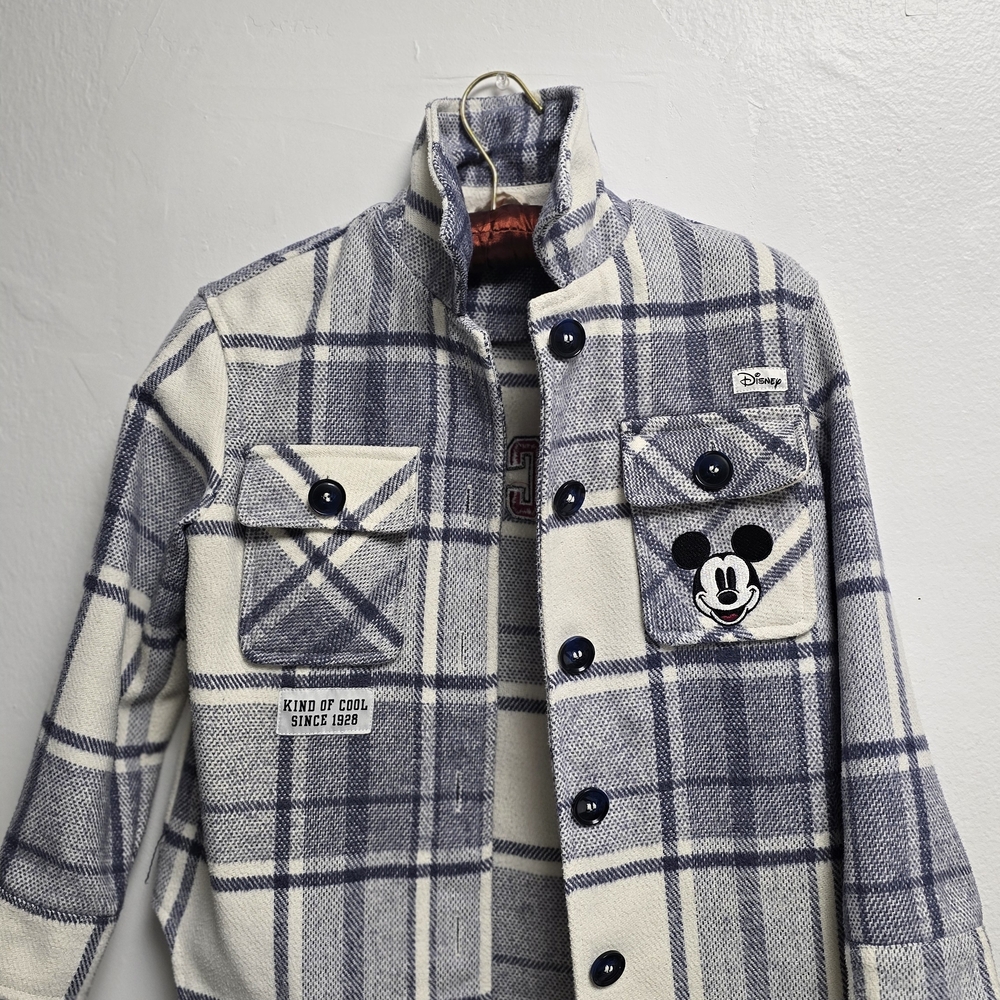 Disney Mickey Mouse Plaid Shacket for Kids (Size 8–9 Y / 134 cm)